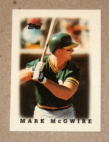 1988 TOPPS BASEBALL "Major League Leaders" - Mark McGwire (#31) Glossy
