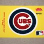 1986 FLEER BASEBALL - Chicago Cubs Team Logo Yellow Sticker Card