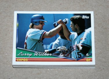 1994 TOPPS BASEBALL - Montreal Expos Team Set (Series 1 & 2)