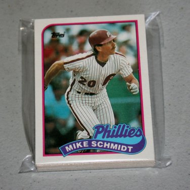 1989 TOPPS BASEBALL - Philadelphia Phillies Team Set