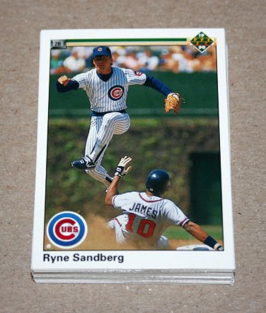 1990 UPPER DECK BASEBALL - Chicago Cubs Team Set + High Number Series