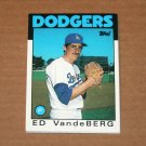 1986 TOPPS BASEBALL - Los Angeles Dodgers Team Set (Traded Series Only)