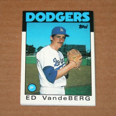 1986 TOPPS BASEBALL - Los Angeles Dodgers Team Set (Traded Series Only)