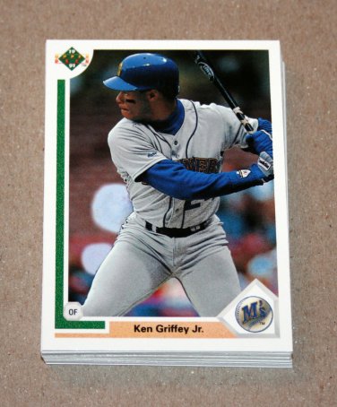 1991 UPPER DECK BASEBALL - Seattle Mariners True Team Set (Low/High/Final)