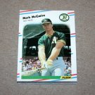 1988 FLEER BASEBALL - Oakland Athletics Team Set