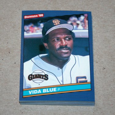 1986 DONRUSS BASEBALL - San Francisco Giants Team Set