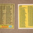 1987 TOPPS BASEBALL - Checklist Set + Traded Series