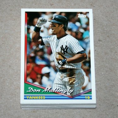 1994 TOPPS BASEBALL - New York Yankees True Team Set with Traded Series