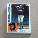 1984 TOPPS BASEBALL - Cleveland Indians Team Set + Traded Series