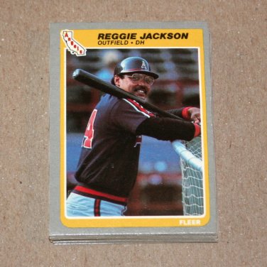 1985 FLEER BASEBALL - California Angels Team Set