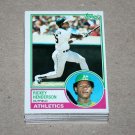 1983 TOPPS BASEBALL - Oakland Athletics Team Set + Traded Series