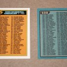 1990 BOWMAN BASEBALL - Checklist Set