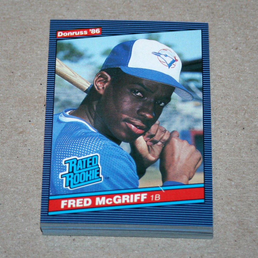 1986 DONRUSS BASEBALL - Toronto Blue Jays Team Set