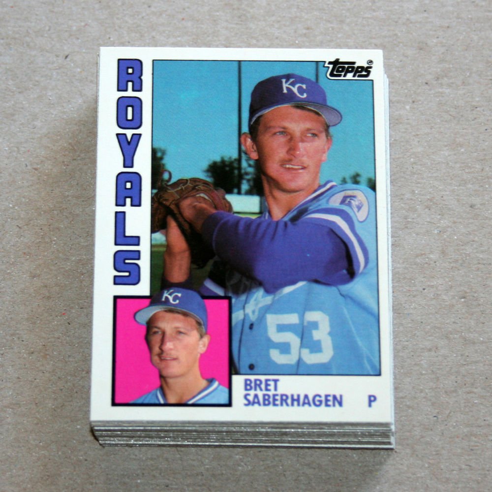 1984 TOPPS BASEBALL - Kansas City Royals Team Set + Traded Series