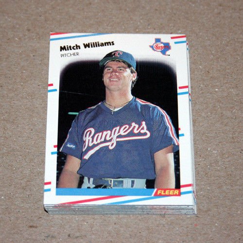 1988 FLEER BASEBALL - Texas Rangers Team Set