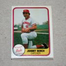 1981 FLEER BASEBALL - Cincinnati Reds Team Set