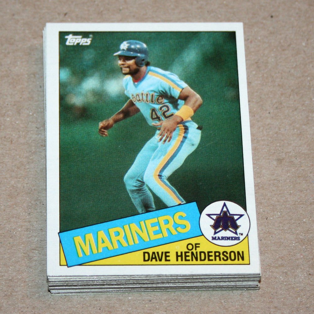 1985 TOPPS BASEBALL - Seattle Mariners Team Set + Traded Series