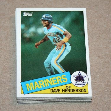 1985 TOPPS BASEBALL - Seattle Mariners Team Set + Traded Series