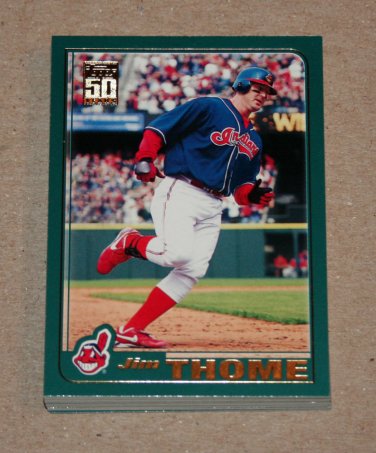2001 TOPPS BASEBALL - Cleveland Indians Team Set (Series 1 & 2)