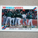 1990 FLEER BASEBALL - Oakland A's vs San Francisco Giants: World Series Sub-Set