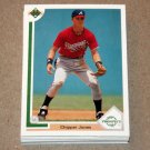 1991 UPPER DECK BASEBALL - Atlanta Braves True Team Set (Low/High/Final)