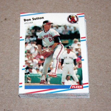 1988 FLEER BASEBALL - California Angels Team Set