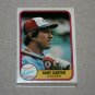 1981 FLEER BASEBALL - Montreal Expos Team Set