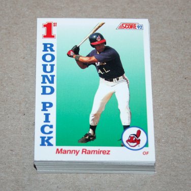 1992 SCORE BASEBALL - Cleveland Indians Team Set + Rookie & Traded Series