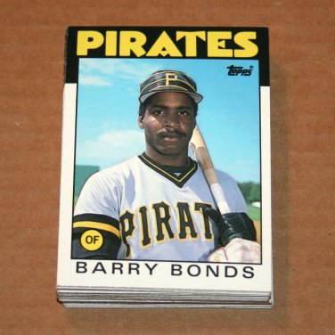 1986 TOPPS BASEBALL - Pittsburgh Pirates Team Set + Traded Series
