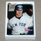 1992 UPPER DECK BASEBALL - New York Yankees Team Set + High Number Series