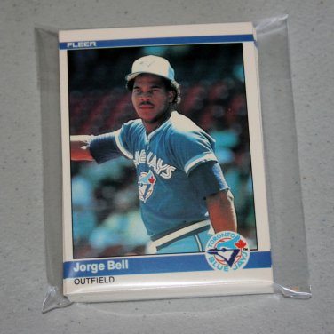 1984 FLEER BASEBALL - Toronto Blue Jays Team Set