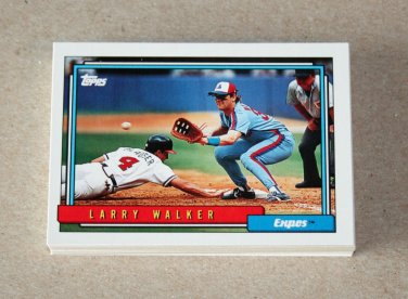 1992 TOPPS BASEBALL - Montreal Expos Team Set + Traded Series