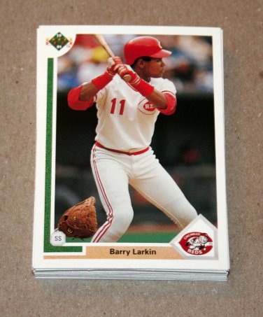 1991 UPPER DECK BASEBALL - Cincinnati Reds True Team Set (Low/High/Final)