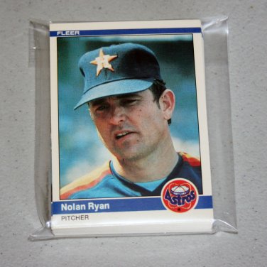 1984 FLEER BASEBALL - Houston Astros Team Set