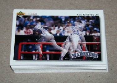 1992 UPPER DECK BASEBALL - Seattle Mariners Team Set + High Number Series