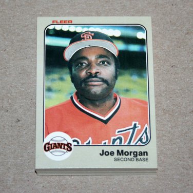 1983 FLEER BASEBALL - San Francisco Giants Team Set