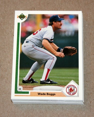1991 UPPER DECK BASEBALL - Boston Red Sox True Team Set (Low/High/Final)