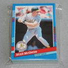 1991 DONRUSS BASEBALL - Oakland Athletics Team Set