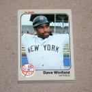 1983 FLEER BASEBALL - New York Yankees Team Set