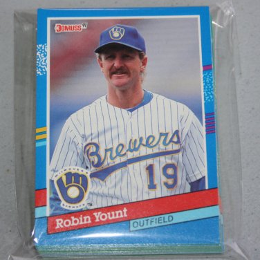 1991 DONRUSS BASEBALL - Milwaukee Brewers Team Set