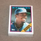 1988 TOPPS BASEBALL - Texas Rangers Team Set + Traded Series