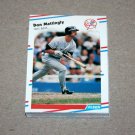 1988 FLEER BASEBALL - New York Yankees Team Set + Update Series