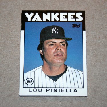 1986 TOPPS BASEBALL - New York Yankees Team Set (Traded Series Only)