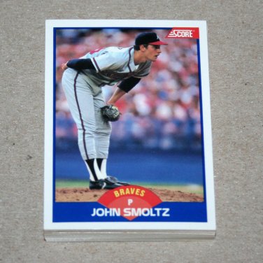 1989 SCORE BASEBALL - Atlanta Braves Team Set + Rookie & Traded Series