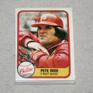 1981 FLEER BASEBALL - Philadelphia Phillies Team Set