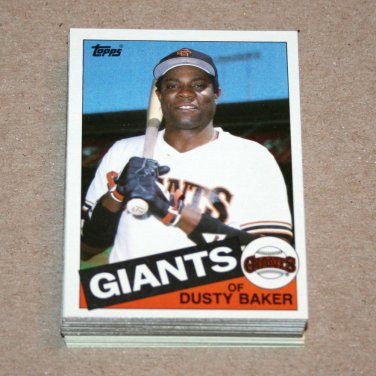 1985 TOPPS BASEBALL - San Francisco Giants Team Set + Traded Series