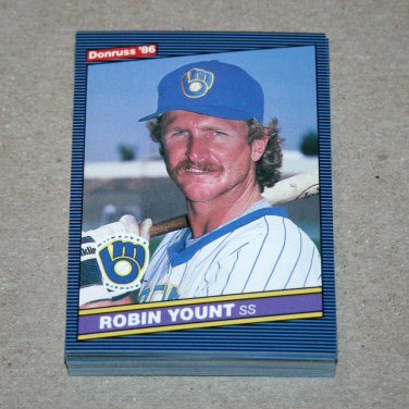 1986 DONRUSS BASEBALL - Milwaukee Brewers Team Set