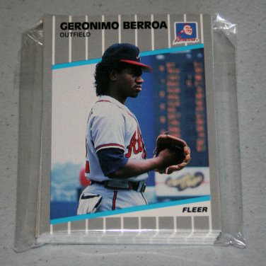 1989 FLEER BASEBALL - Atlanta Braves Team Set + Update Series