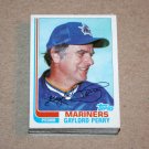 1982 TOPPS BASEBALL - Seattle Mariners Team Set + Traded Series