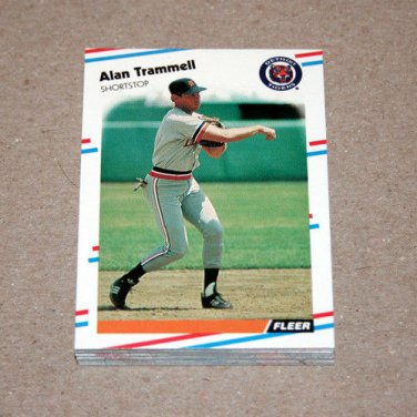 1988 FLEER BASEBALL - Detroit Tigers Team Set + Update Series